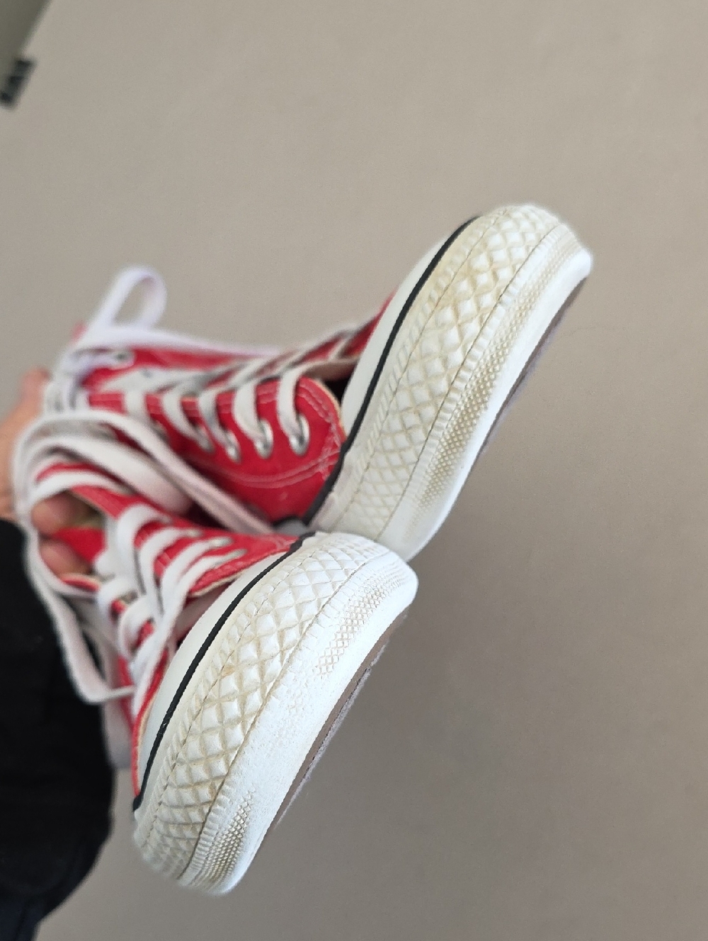 Converse All Star Red High Top Sneakers Womens Size 7 Mens Size 5 - Picture 6 of 14